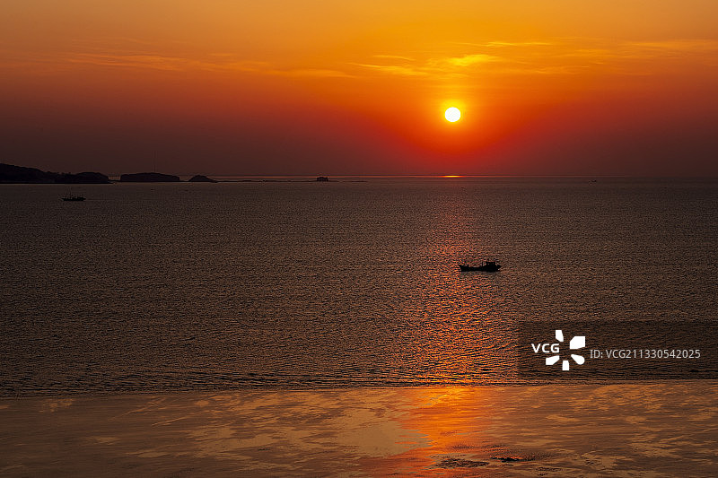 大鹿岛甲午海战古战场 丹东图片素材