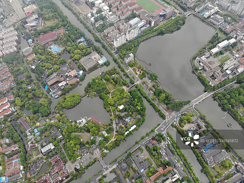 航拍南通江海风情园南通图片素材