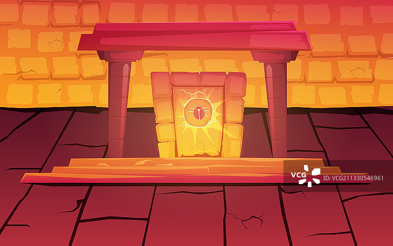 魔法古埃及传送门圣甲虫符号图片素材