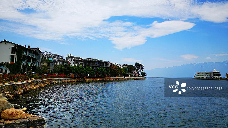 岛依旁渔村 大理图片素材