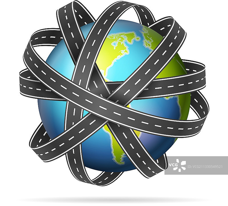 世界地图道路图片素材