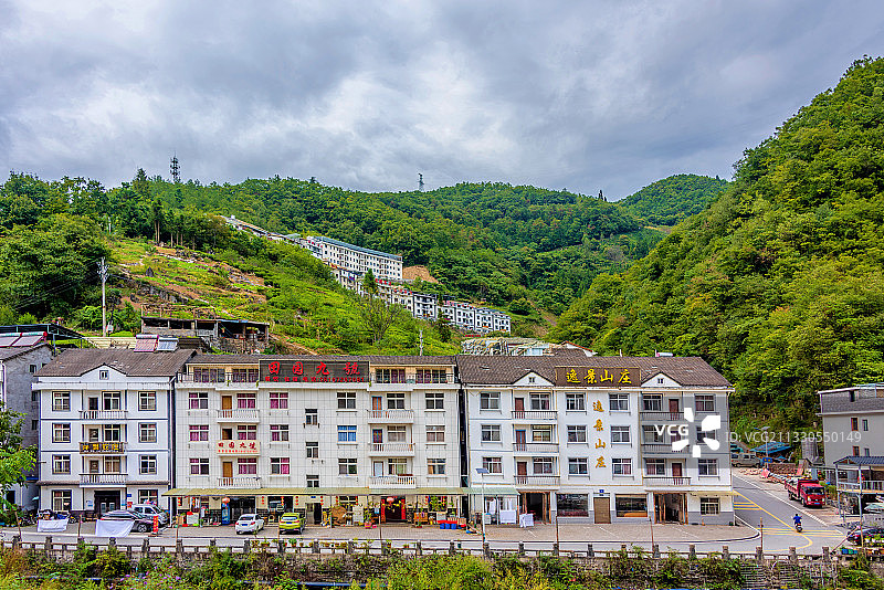 中国湖北神农架木鱼镇图片素材