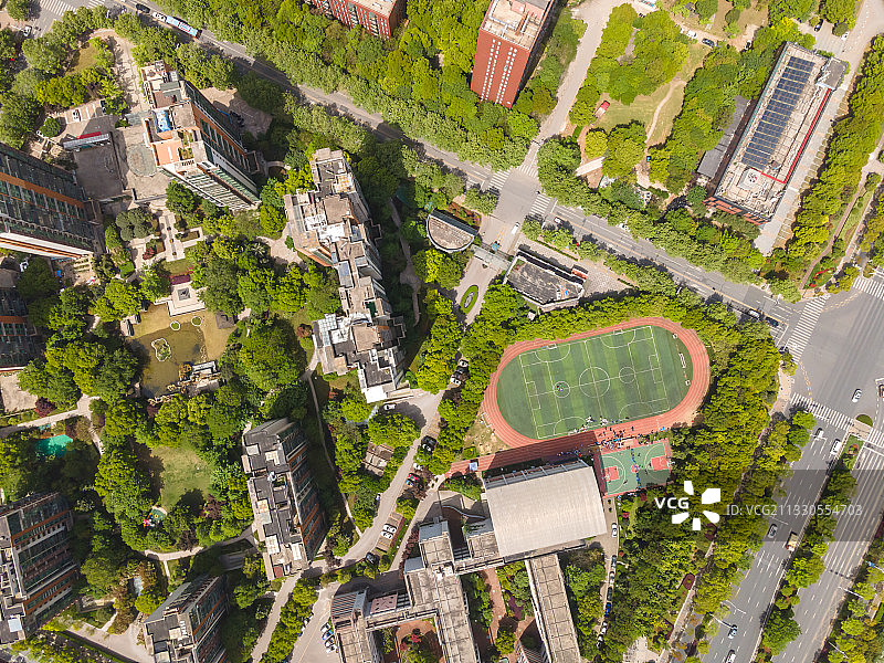 航拍城市现代住宅区图片素材