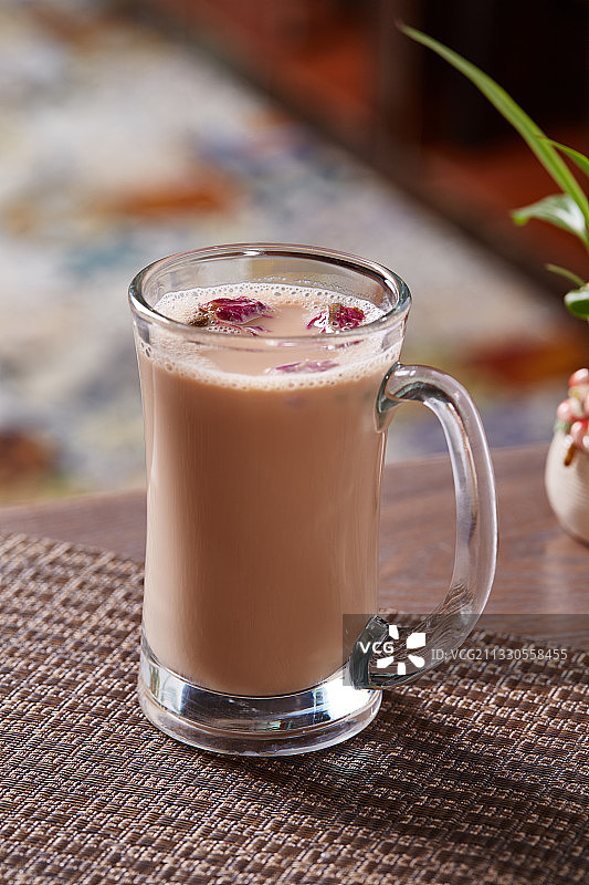 枣香桂圆奶茶图片素材