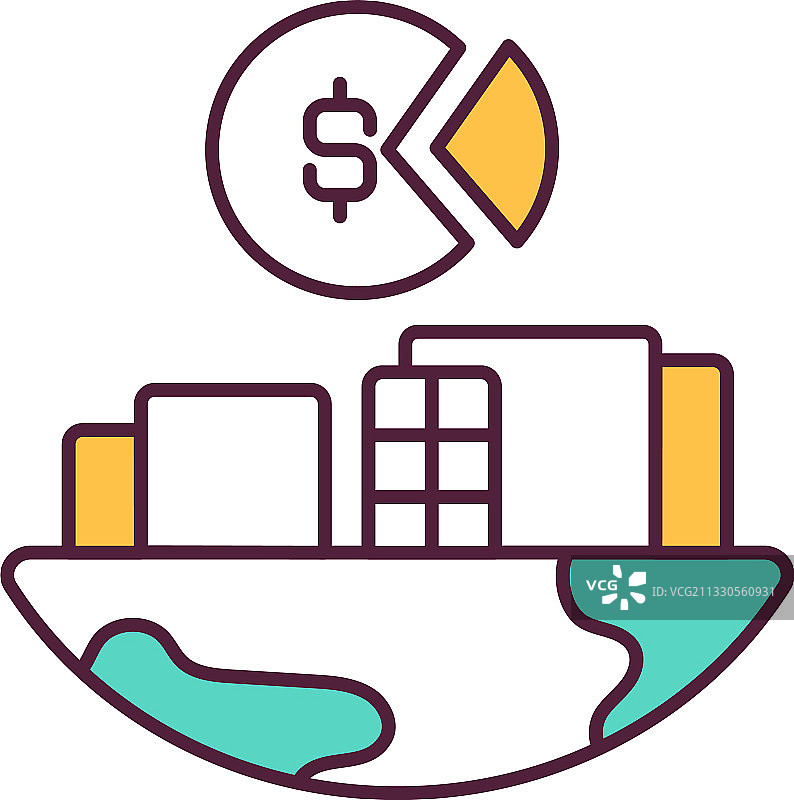 生态城市发展概念RGB颜色图片素材