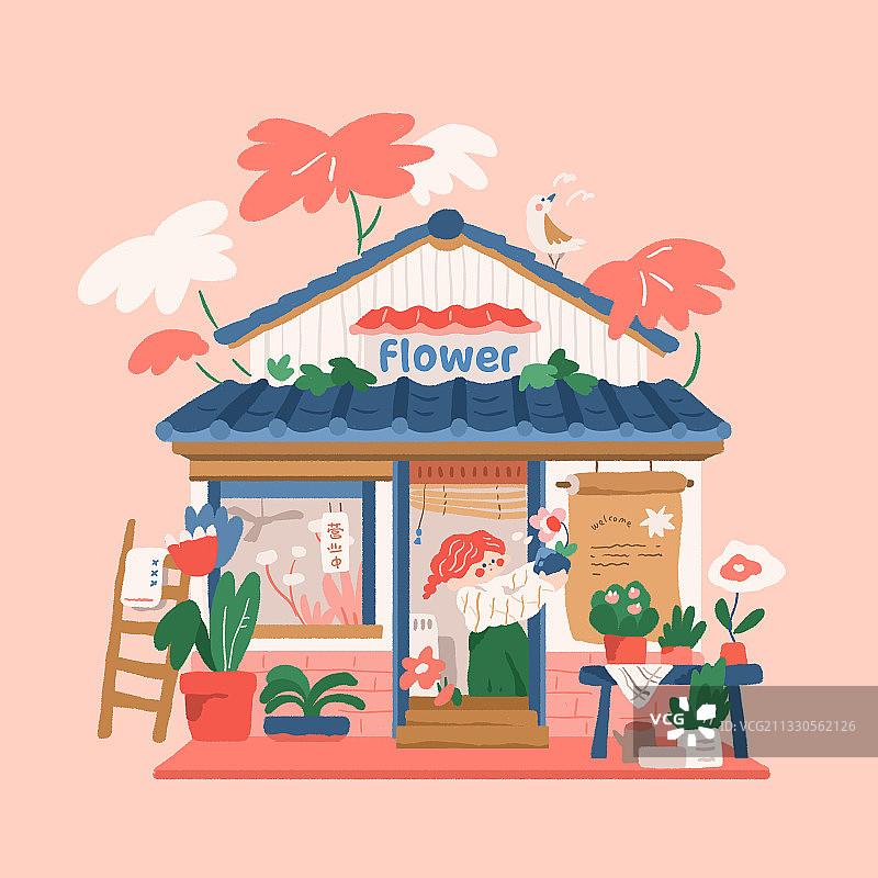 花店，植物，可爱图片素材