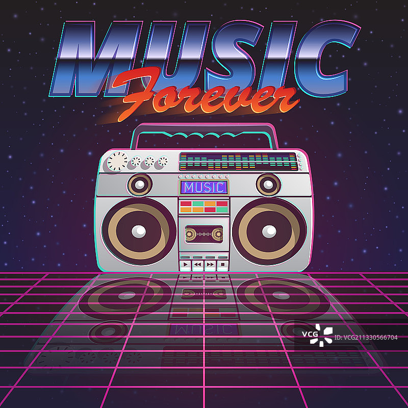 永恒的音乐海报图片素材