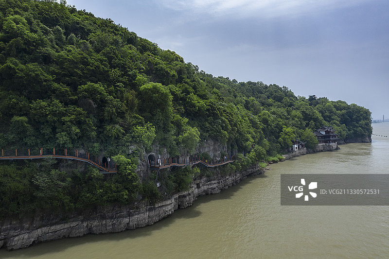 沿江栈道 马鞍山图片素材