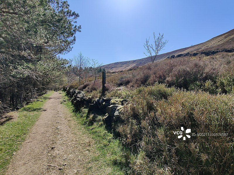 英国格林菲尔德的田野风光图片素材