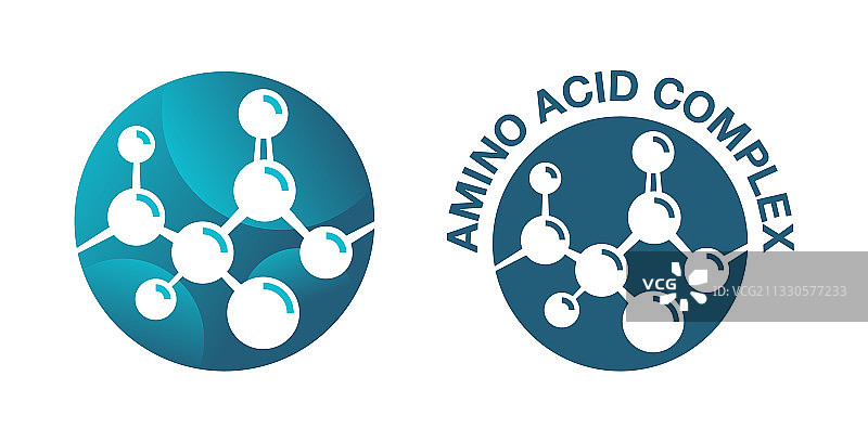 氨基酸复合圆形图标图片素材