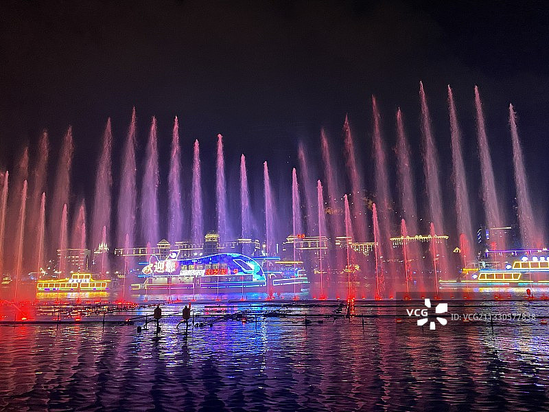 音乐喷泉 柳州图片素材