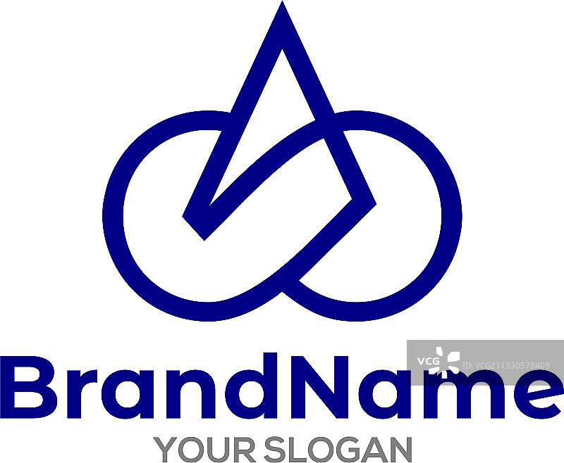 字母A无限标志设计图片素材