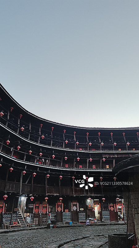 漳州 云水谣 土楼群 四菜一汤图片素材