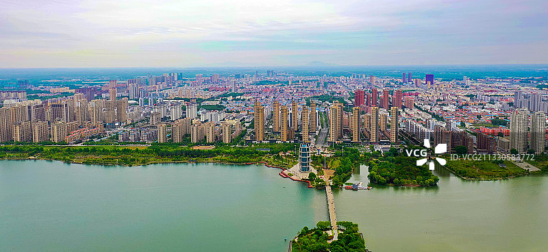 生态宜居湖滨城市东海县图片素材