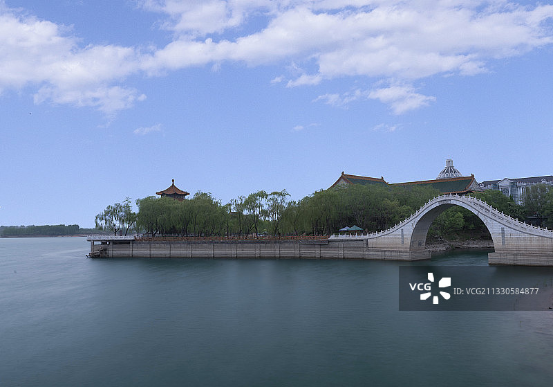 岐山湖风景区 邢台图片素材