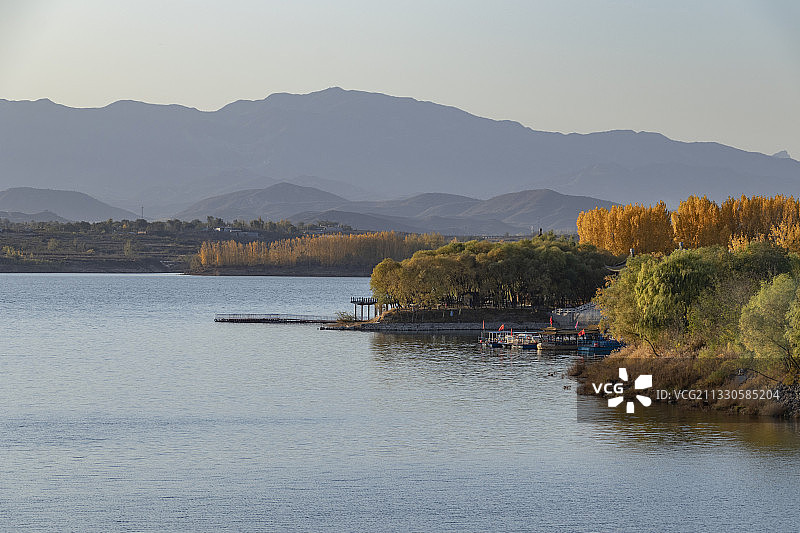 岐山湖风景区 邢台图片素材