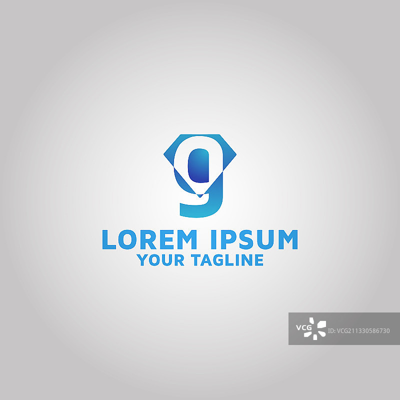 字母G钻石标志设计理念图片素材