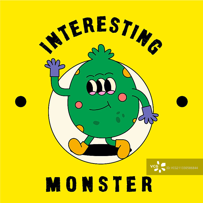 可爱的小怪物图片素材