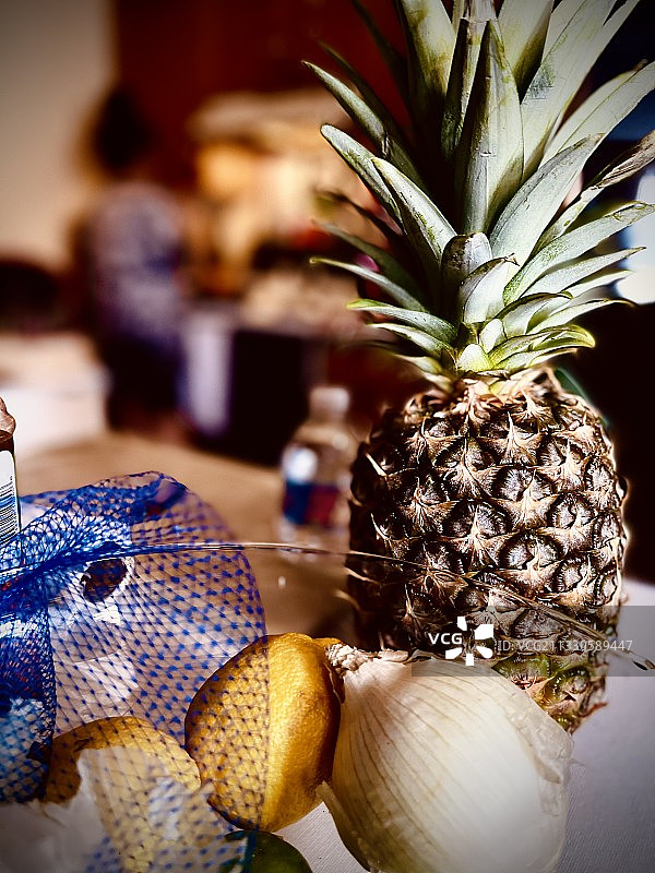 菠萝特写图片素材