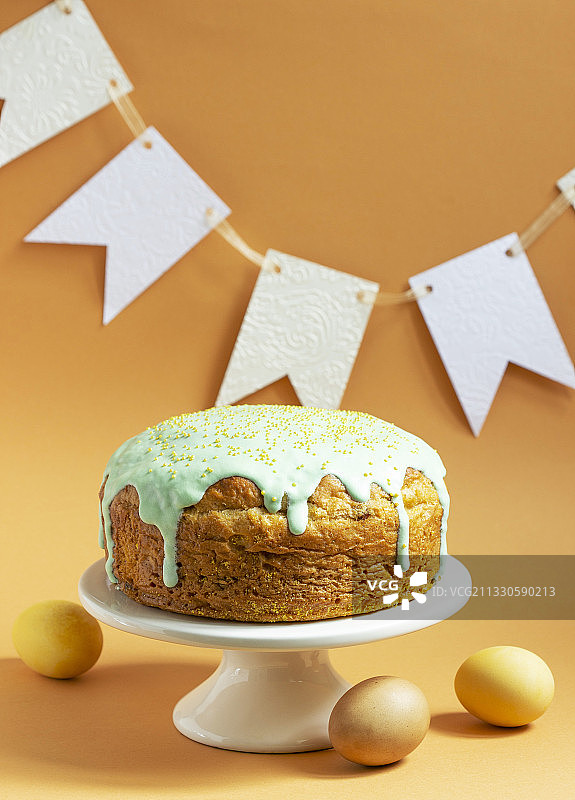 桌子上蛋糕的特写图片素材