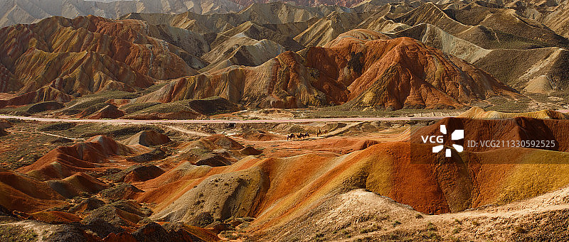 张掖七彩丹霞图片素材