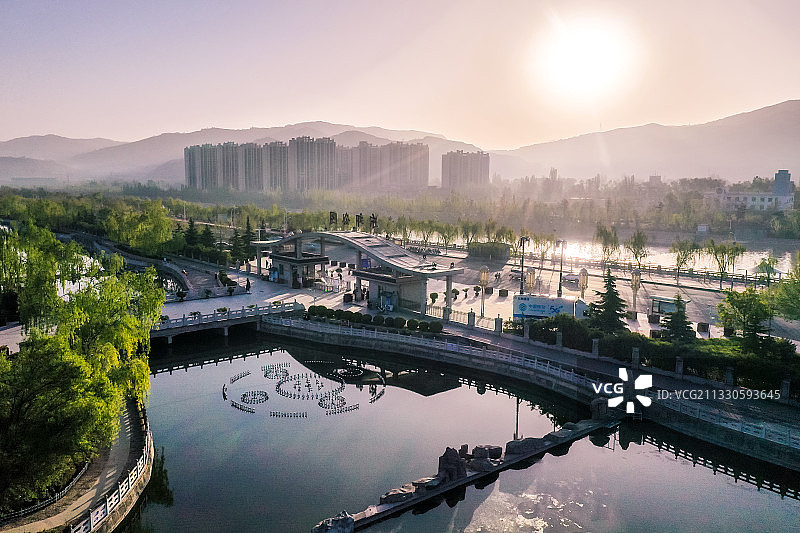 东郊公园 临夏图片素材