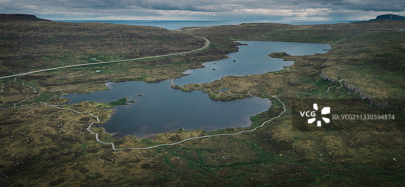 高角度陆地景观图片素材