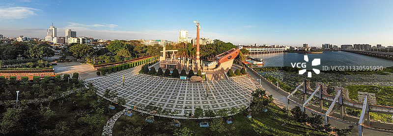 红头船公园 汕头澄海图片素材