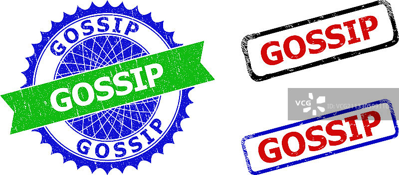 八卦玫瑰花形双色水印长方形图片素材