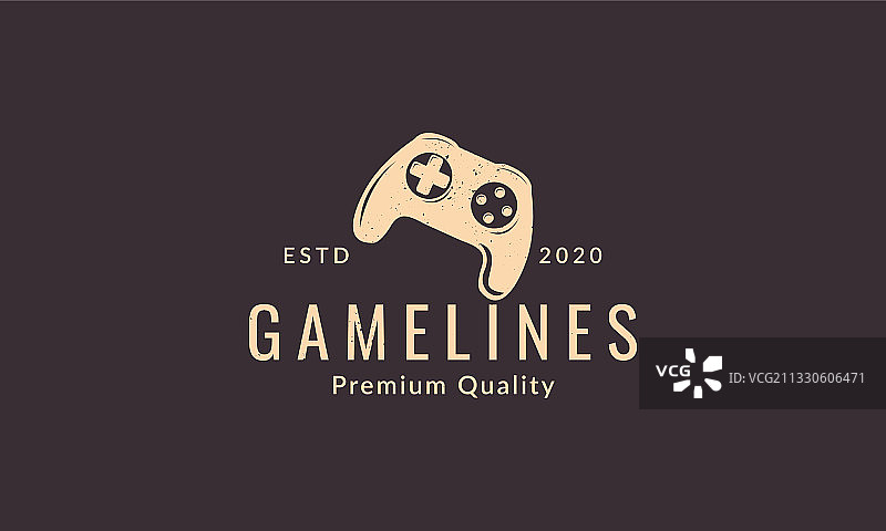 复古游戏操纵杆简约logo符号图标图片素材