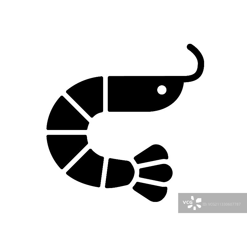 快餐店虾类标志图标图片素材