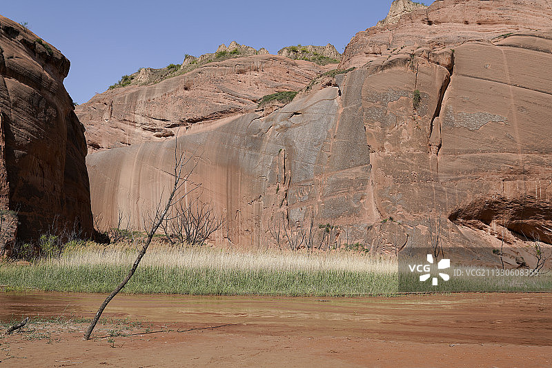 陕西省 榆林市 靖边县 闫寨子 波浪谷 丹霞地貌图片素材