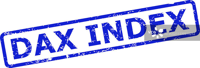 DAX指数橡胶印章图片素材