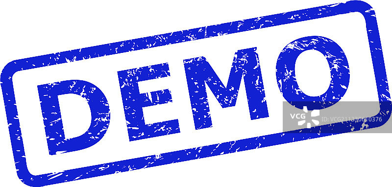 带有污渍纹理的演示印章图片素材