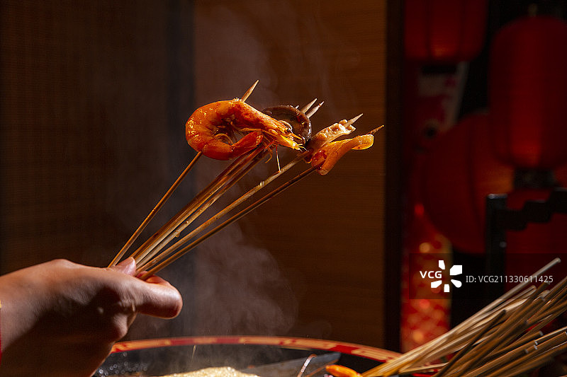 中华美食四川菜串串香图片素材