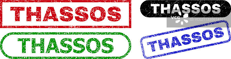 具有腐蚀风格的萨索斯矩形水印图片素材