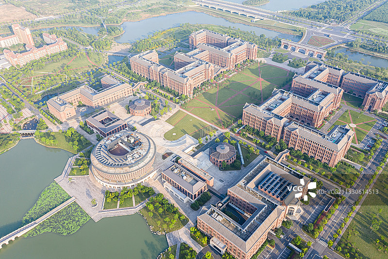 航拍浙江大学图片素材