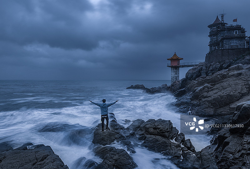 青岛小麦岛风云图片素材
