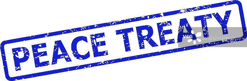 带有橡胶纹理的圆形和平条约印章图片素材