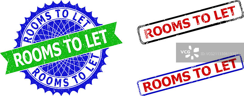 出租房招牌：玫瑰花饰和双色矩形图片素材