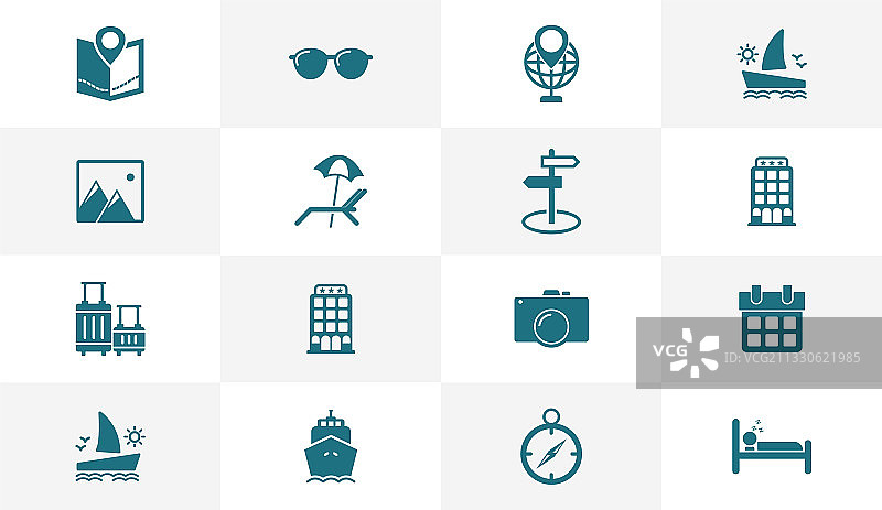 旅行图标标志创意设计图片素材