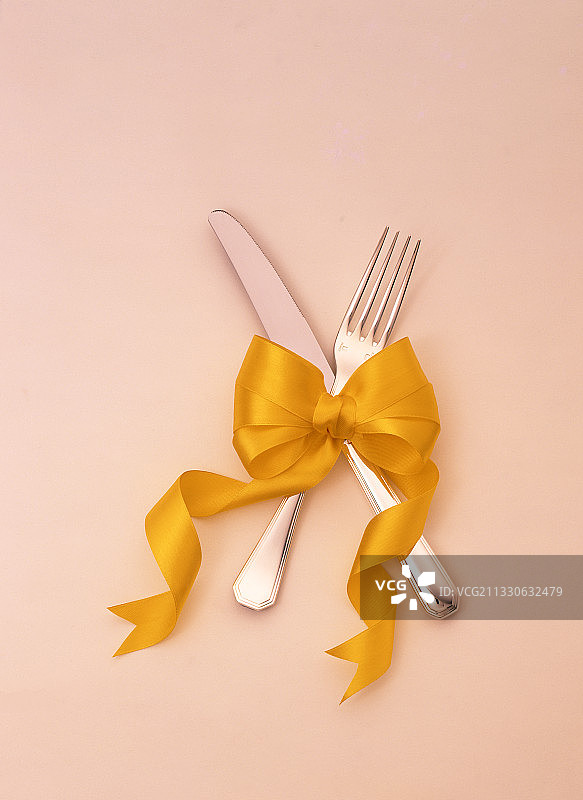 刀叉   丝带图片素材