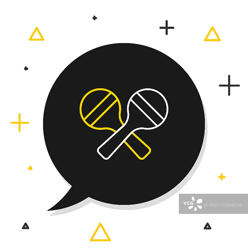 沙锤线条图标图片素材