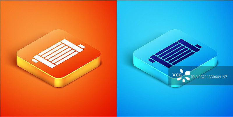 2.5D汽车散热器冷却系统图标图片素材