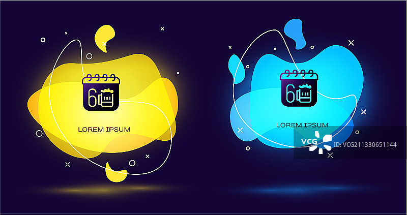 黑色圣帕特里克节日历图标图片素材