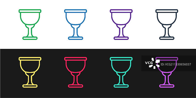 圣杯图标线条图片素材