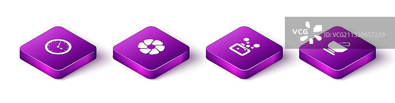 2.5D桑拿钟表花肥皂图片素材