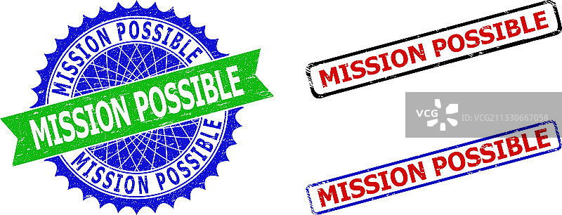 任务可能的玫瑰花饰和矩形双色图片素材