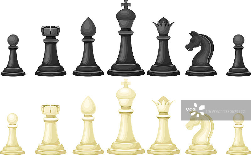 黑白棋子套装图片素材