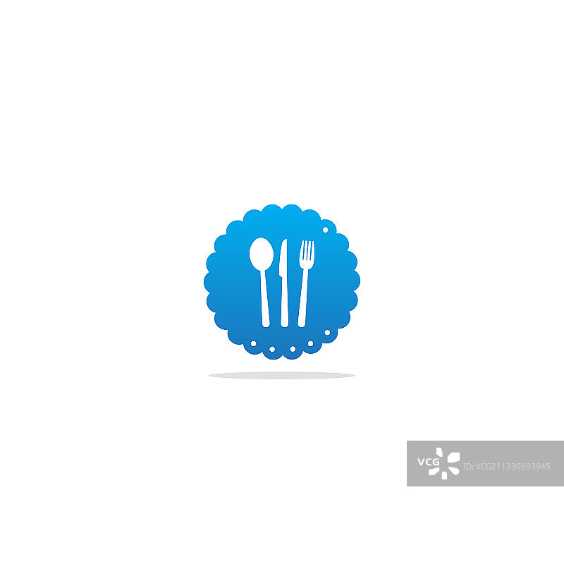食品餐具勺子叉子Logo图片素材